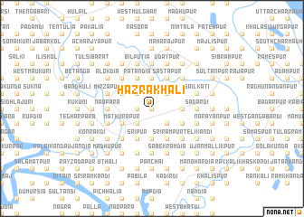 map of Hāzrākhāli