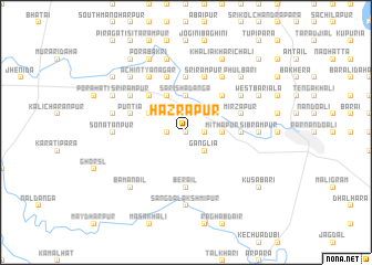 map of Hāzrāpur