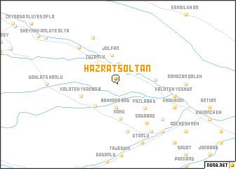 map of Ḩaẕrat Solţān