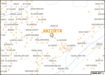 map of Ḩazzirtā