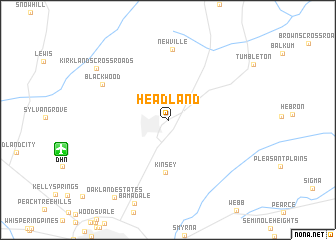 map of Headland