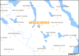 map of Heads Corner