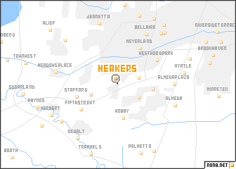 map of Heakers