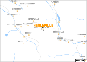 map of Healdville