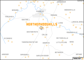 map of Heatherwood Hills
