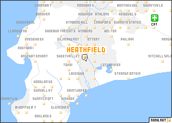 map of Heathfield