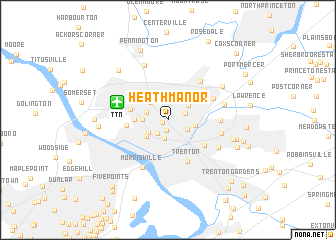 map of Heath Manor