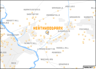 map of Heathwood Park
