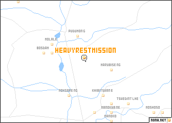 map of Heavyrest Mission