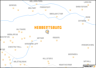 map of Hebbertsburg