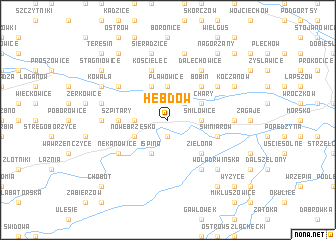 map of Hebdów