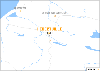 map of Hébertville