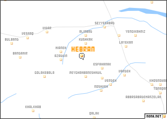 map of Hebrān