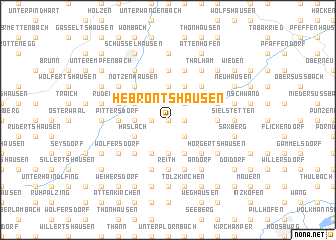 map of Hebrontshausen