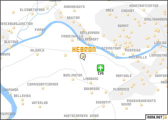 map of Hebron