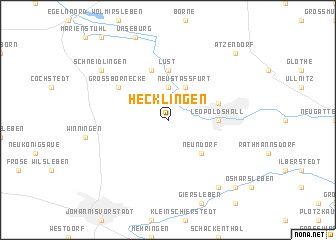 map of Hecklingen