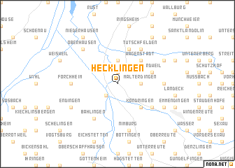 map of Hecklingen