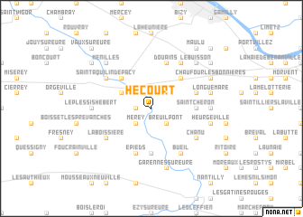 map of Hécourt