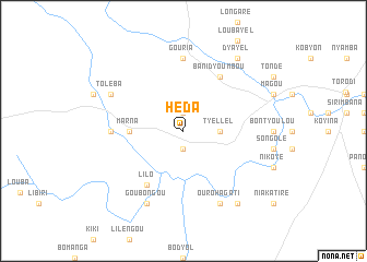 map of Héda