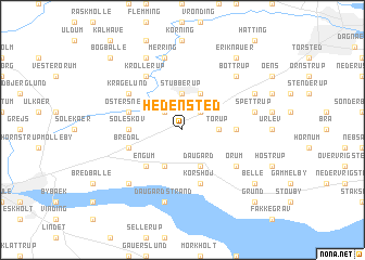 map of Hedensted
