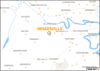 map of Hedgesville