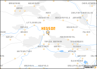 map of Hedsor