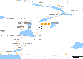 map of Hedsveden