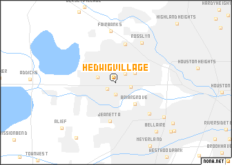 map of Hedwig Village