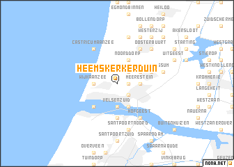 map of Heemskerkerduin