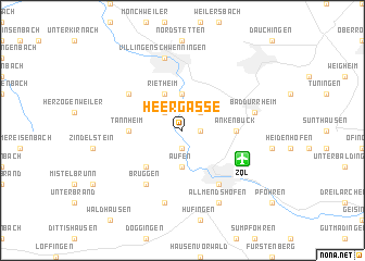 map of Heergasse
