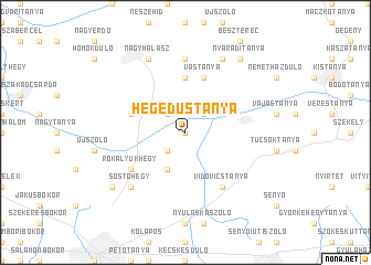 map of Hegedůstanya