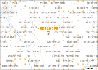 map of Hegelhofen