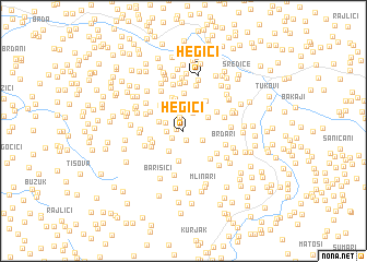 map of Hegići