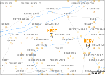 map of Hegy