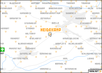 map of Heidekamp