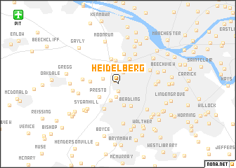 map of Heidelberg