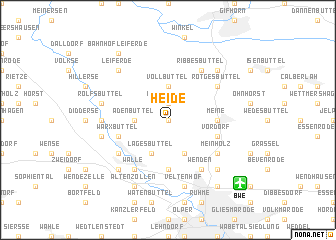 map of Heide