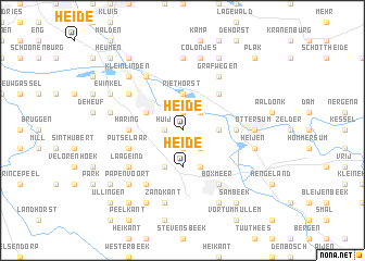 map of Heide