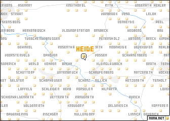 map of Heide