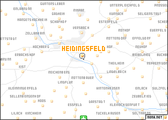 map of Heidingsfeld
