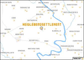 map of Heidleberg Settlement