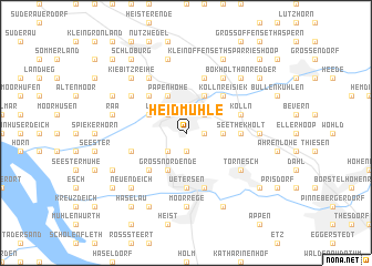 map of Heidmühle