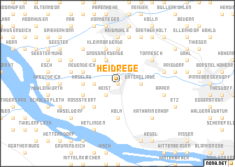 map of Heidrege