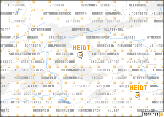 map of Heidt