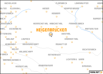 map of Heigenbrücken