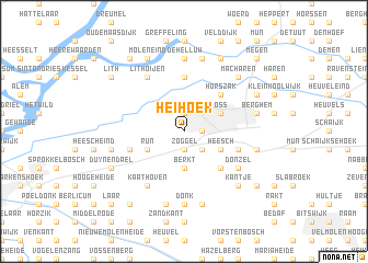 map of Heihoek