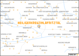 map of Heiligenkreuz im Lafnitztal