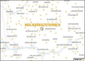 map of Heiligkreuzsteinach