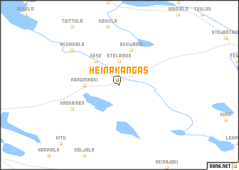 map of Heinäkangas