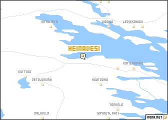 map of Heinävesi